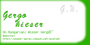 gergo wieser business card